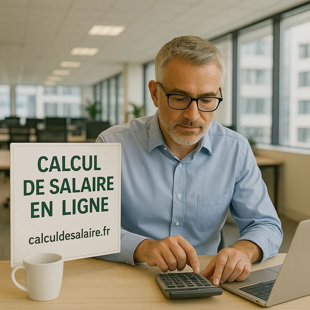 Schéma d’une fiche de paie simplifiée montrant le passage du salaire brut au net à payer
